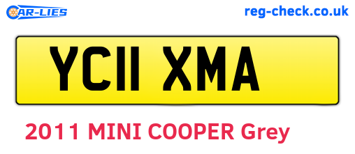 YC11XMA are the vehicle registration plates.