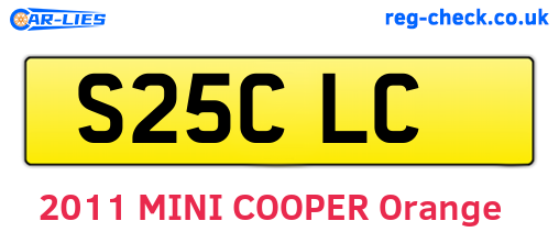 S25CLC are the vehicle registration plates.