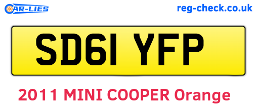 SD61YFP are the vehicle registration plates.