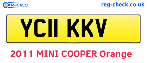 YC11KKV are the vehicle registration plates.