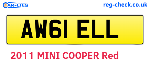 AW61ELL are the vehicle registration plates.