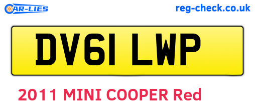DV61LWP are the vehicle registration plates.