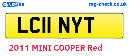 LC11NYT are the vehicle registration plates.