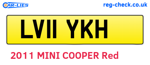 LV11YKH are the vehicle registration plates.