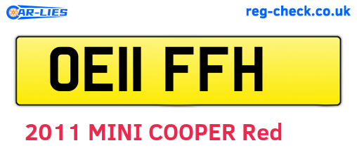 OE11FFH are the vehicle registration plates.