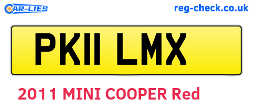 PK11LMX are the vehicle registration plates.