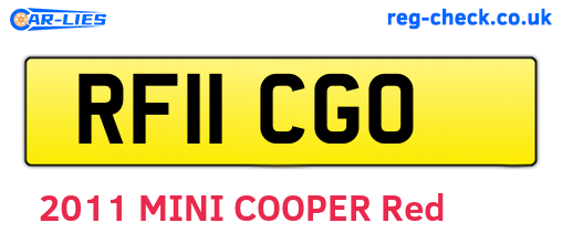 RF11CGO are the vehicle registration plates.