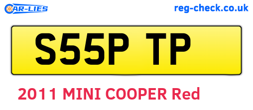 S55PTP are the vehicle registration plates.