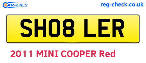 SH08LER are the vehicle registration plates.