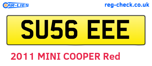SU56EEE are the vehicle registration plates.