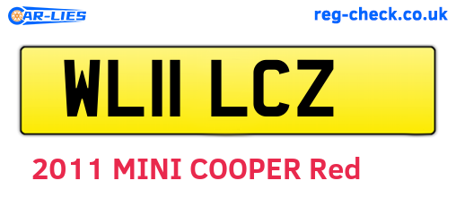 WL11LCZ are the vehicle registration plates.
