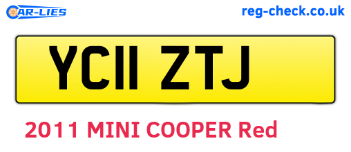 YC11ZTJ are the vehicle registration plates.