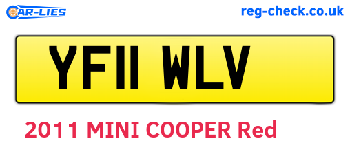 YF11WLV are the vehicle registration plates.