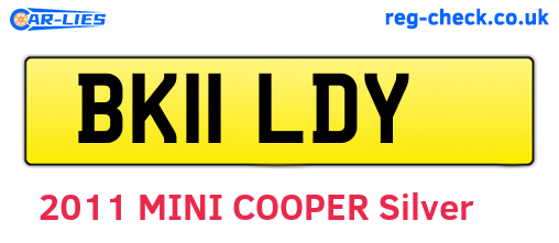 BK11LDY are the vehicle registration plates.