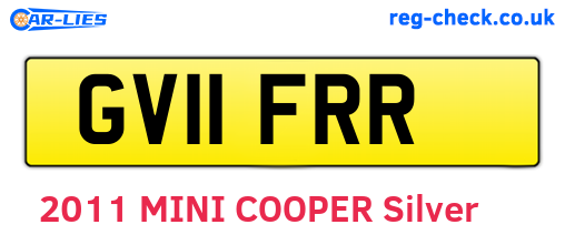 GV11FRR are the vehicle registration plates.