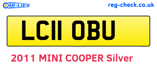 LC11OBU are the vehicle registration plates.