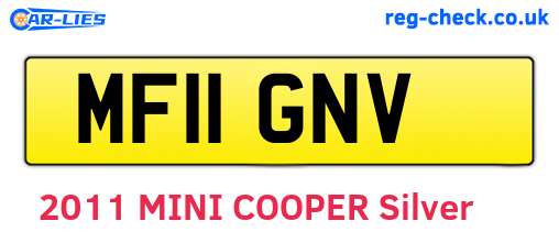 MF11GNV are the vehicle registration plates.