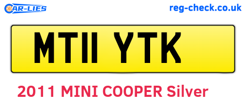 MT11YTK are the vehicle registration plates.