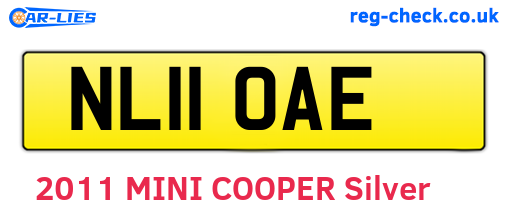 NL11OAE are the vehicle registration plates.