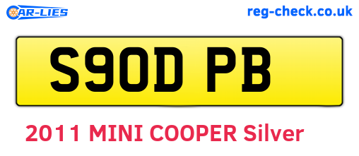 S90DPB are the vehicle registration plates.