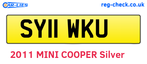SY11WKU are the vehicle registration plates.