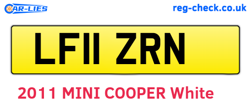 LF11ZRN are the vehicle registration plates.