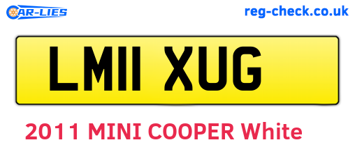 LM11XUG are the vehicle registration plates.
