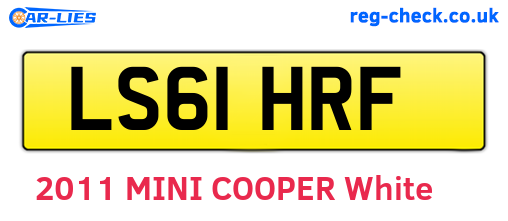 LS61HRF are the vehicle registration plates.