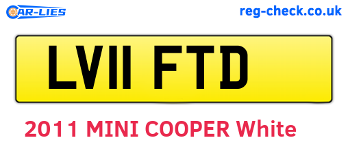 LV11FTD are the vehicle registration plates.