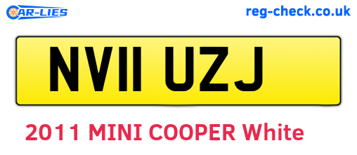 NV11UZJ are the vehicle registration plates.