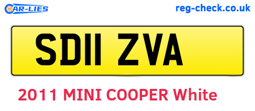 SD11ZVA are the vehicle registration plates.