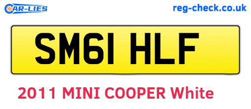 SM61HLF are the vehicle registration plates.