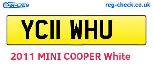 YC11WHU are the vehicle registration plates.