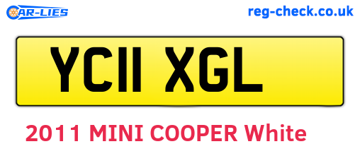 YC11XGL are the vehicle registration plates.