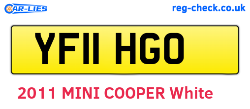 YF11HGO are the vehicle registration plates.