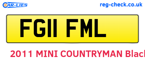FG11FML are the vehicle registration plates.