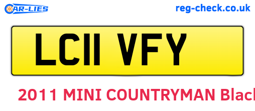 LC11VFY are the vehicle registration plates.