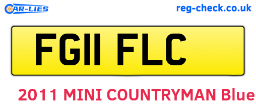 FG11FLC are the vehicle registration plates.