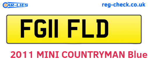 FG11FLD are the vehicle registration plates.