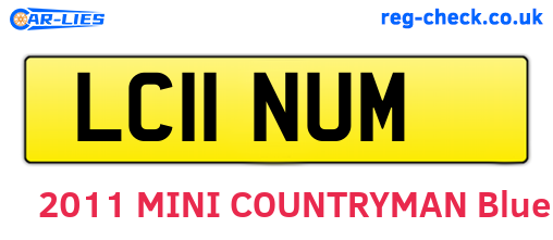 LC11NUM are the vehicle registration plates.