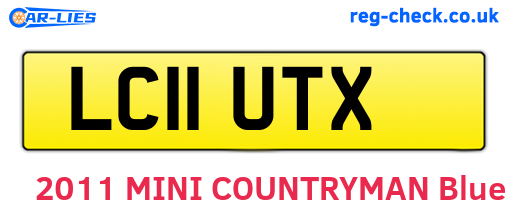 LC11UTX are the vehicle registration plates.