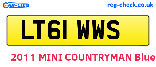LT61WWS are the vehicle registration plates.