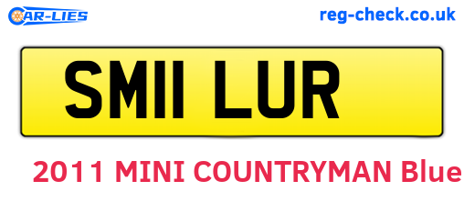 SM11LUR are the vehicle registration plates.