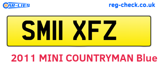 SM11XFZ are the vehicle registration plates.