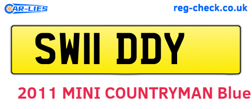 SW11DDY are the vehicle registration plates.