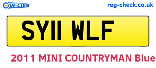 SY11WLF are the vehicle registration plates.