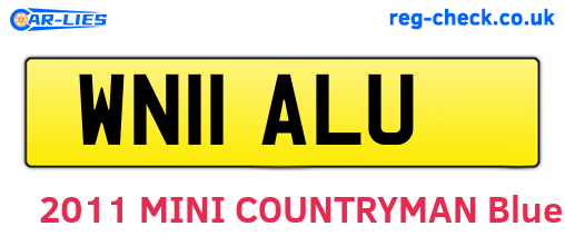 WN11ALU are the vehicle registration plates.