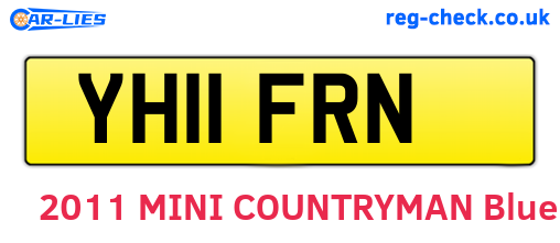 YH11FRN are the vehicle registration plates.