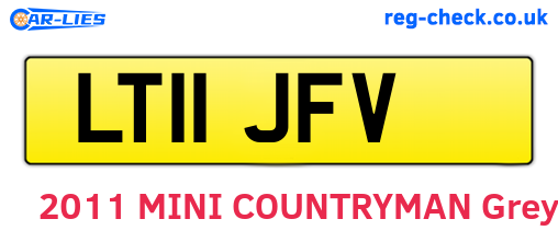 LT11JFV are the vehicle registration plates.