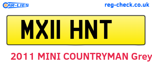MX11HNT are the vehicle registration plates.